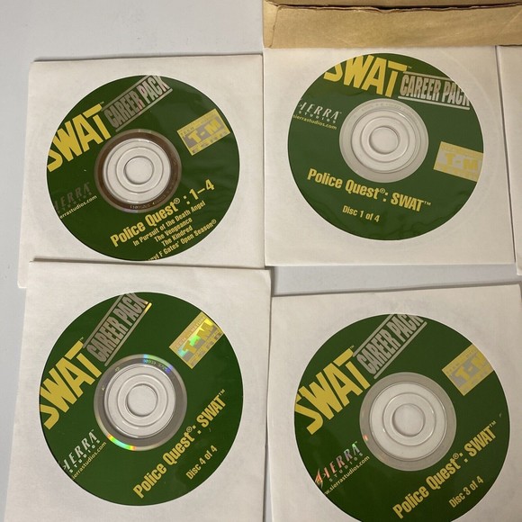 Sierra Collectors Series Police Quest and SWAT2 Computer Game Set Manuals 6 Disc - Picture 10 of 12